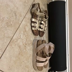 Summer is here! Size 3 Sam Edelman sandals and Size 3 Steve Madden sandals!